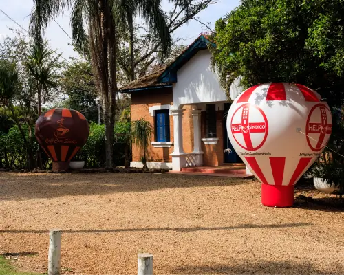 Salão de festa decorado